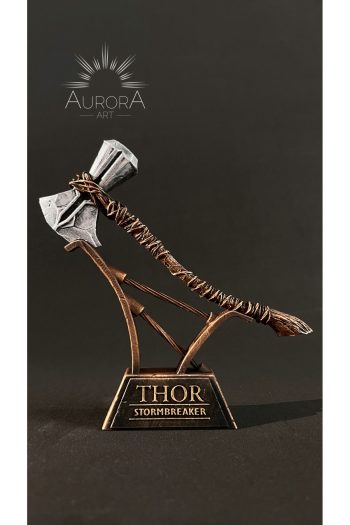 Thor Stormbreaker Çekiç - Reçine Baskı El Yapımı Dekoratif Koleksiyon Figürü - 11 cm