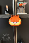 Garfield El Boyaması Özel Tasarım Magnet - 10 CM Aurora Art Koleksiyonu