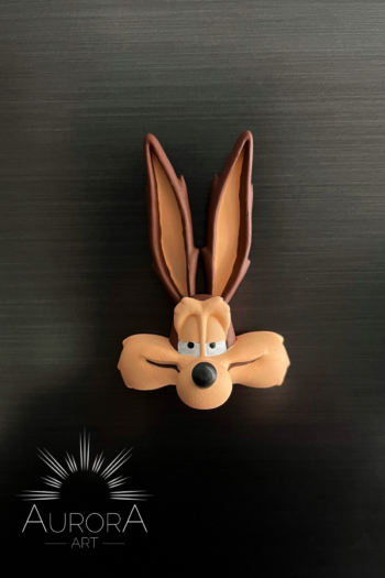 Wile E. Coyote (Çakal) Buzdolabı Magneti | El Boyaması Dekoratif Magnet 10CM