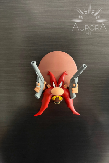 Yosemite Sam Buzdolabı Magneti | El Boyaması Dekoratif Magnet 10 CM