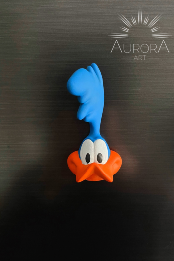 Road Runner Buzdolabı Magneti | El Boyaması Dekoratif Magnet 10 CM